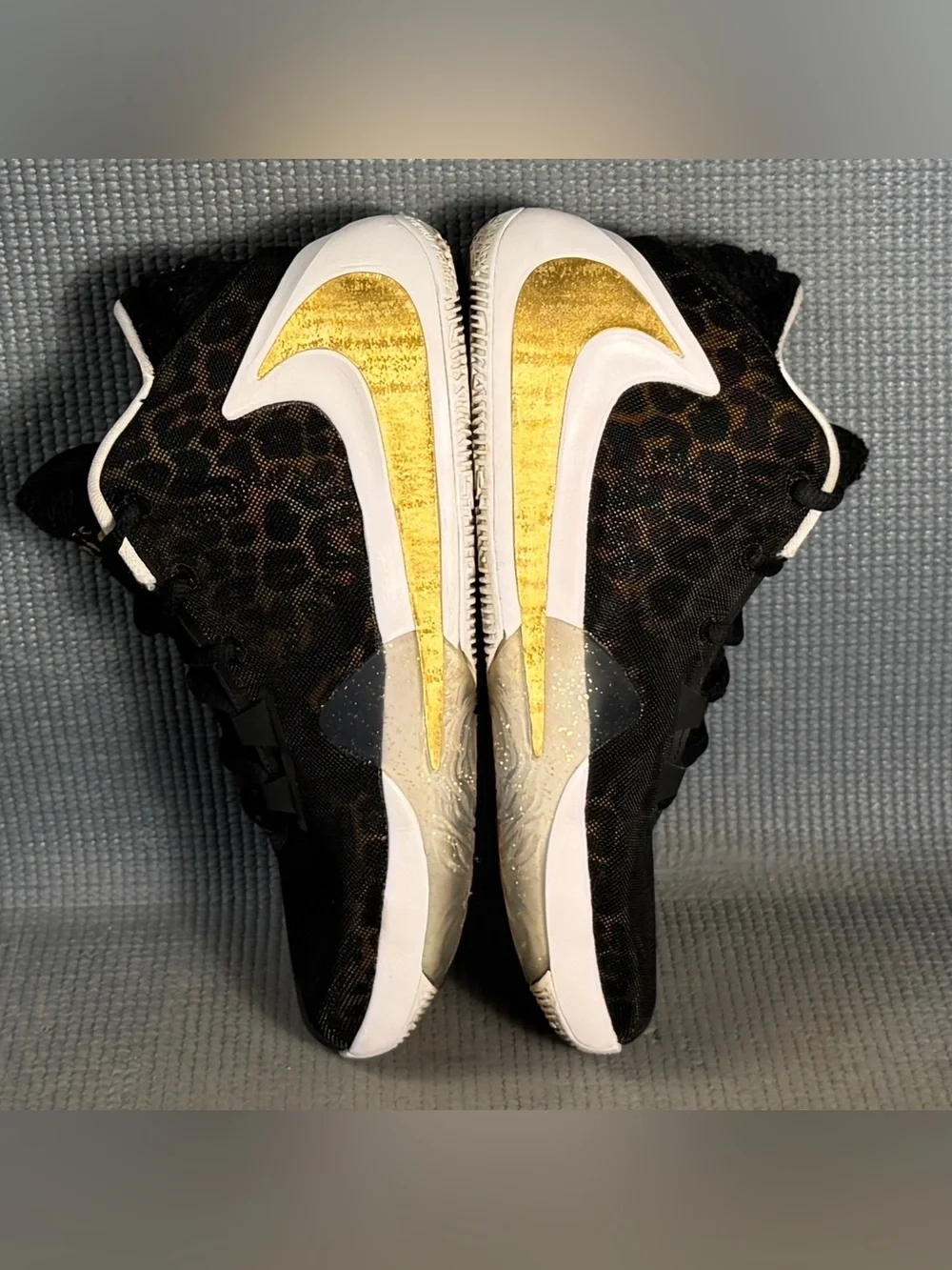 Nike Zoom Freak 1 GS ‘Coming to America’ Gold Black Shoes BQ5633-900 Size 6Y